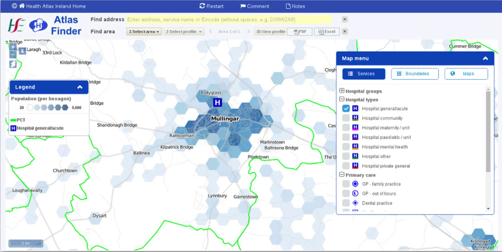 Screenshot of Atlas Finder